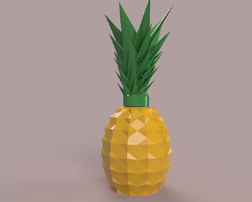 The Pineapple Squeeze - Pineapple Bottle | 3d print model