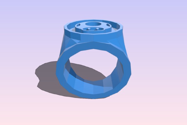 Mario Mushroom Ring sz 11 | 3d print model