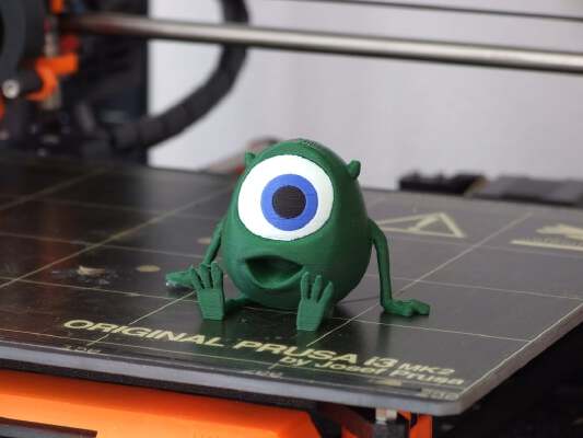 Mike Wazowski (multi-material remix) | 3d print model