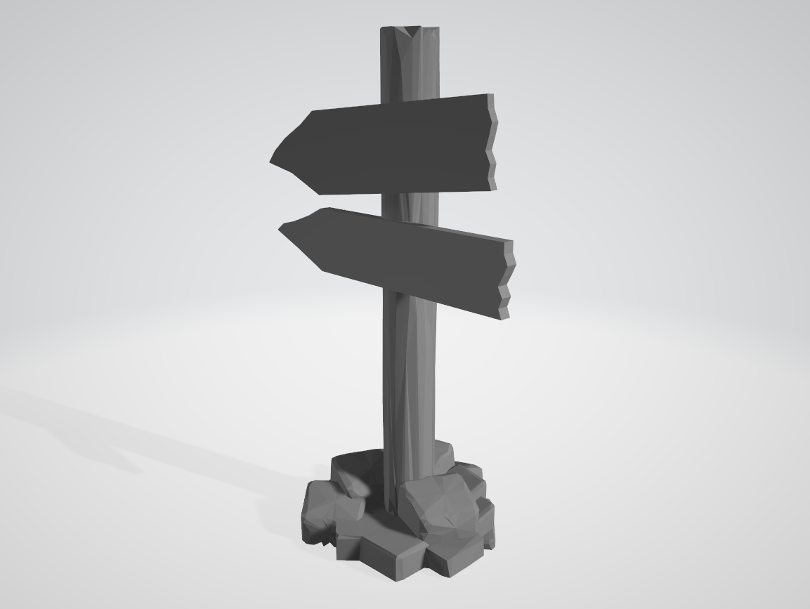 Road Sign for Tabletop RPGs (D&D, Pathfinder)