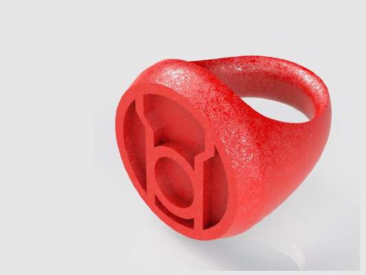 Red Lantern Ring | 3d print model