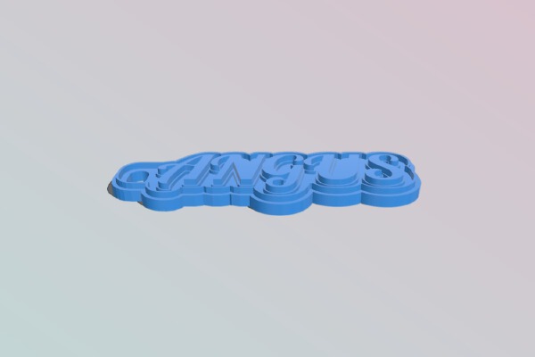 Angus Keychain | 3d print model