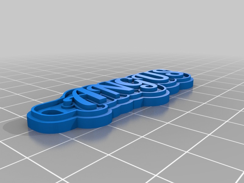 Angus Keychain - 3dstl