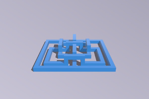 Borromean Rings (deformed) | 3d print model
