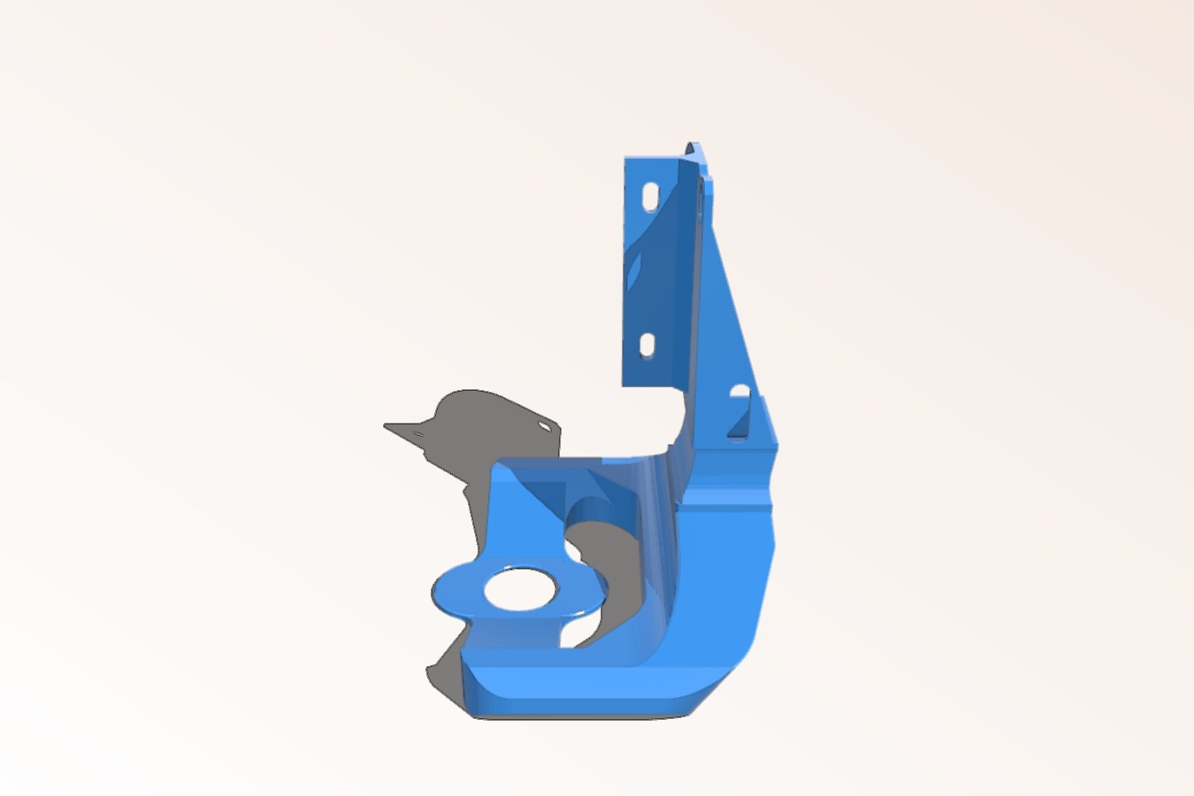 E3D Titan+E3D V6 Circular Fan Mount for Prusa i3