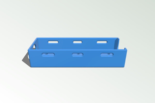 battery tray no slots on sides | 3d print model