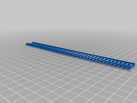 TT Scale Railroad Track (12mm Gauge) | 3d print model