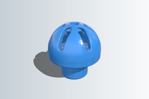 Domed Bee Guard for Perky Pet Hummingbird Feeder | 3d print model