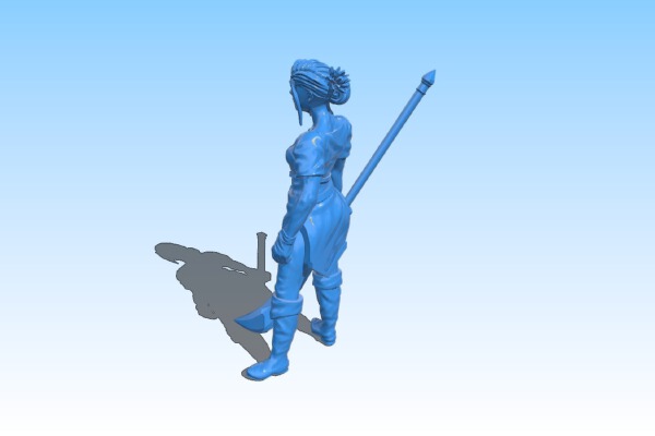 Lily – Human Barbarian | 3d print model