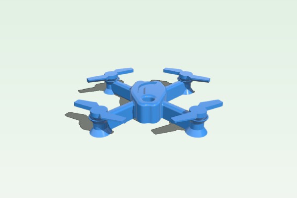 The Mini Drone Keychain | 3d print model