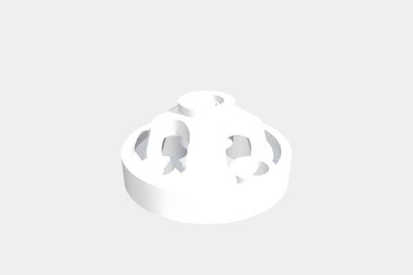 2x2 Center Offset Round Lock Beam (228 2500 1925) | 3d print model