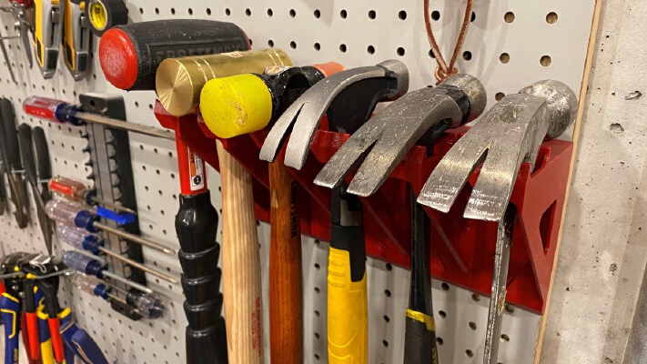 Hammer Pegboard Holder | 3d print model