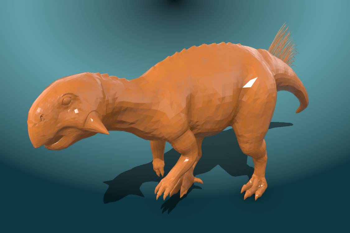 Psittacoosaurus Dinosaur 3d print | 3d print model