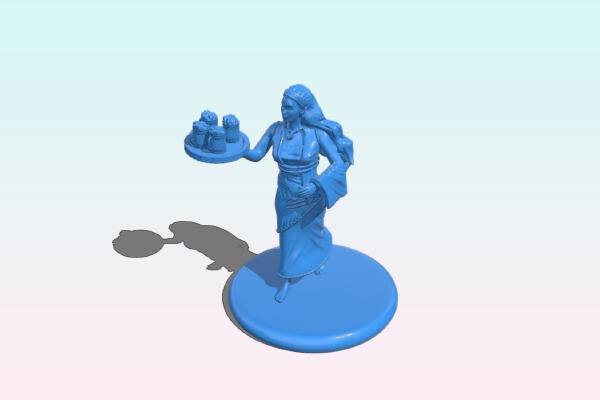 Half Elf Barmaid | 3d print model