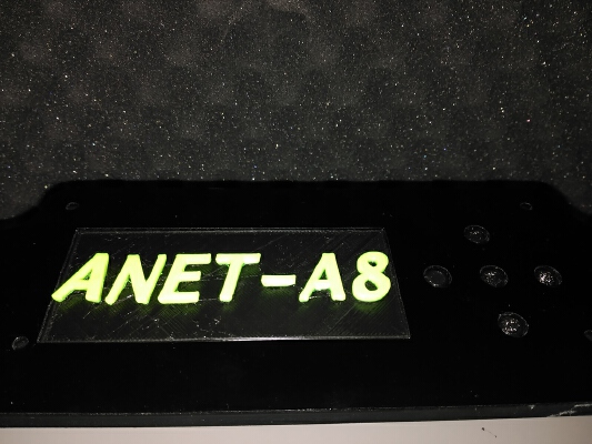 Anet A8 LCD Replace by a cover - Reemplazo de la pantalla LCD por una tapa | 3d print model