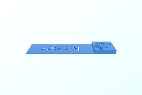 My Customized  Bookmark with Text & Image | 3d print model