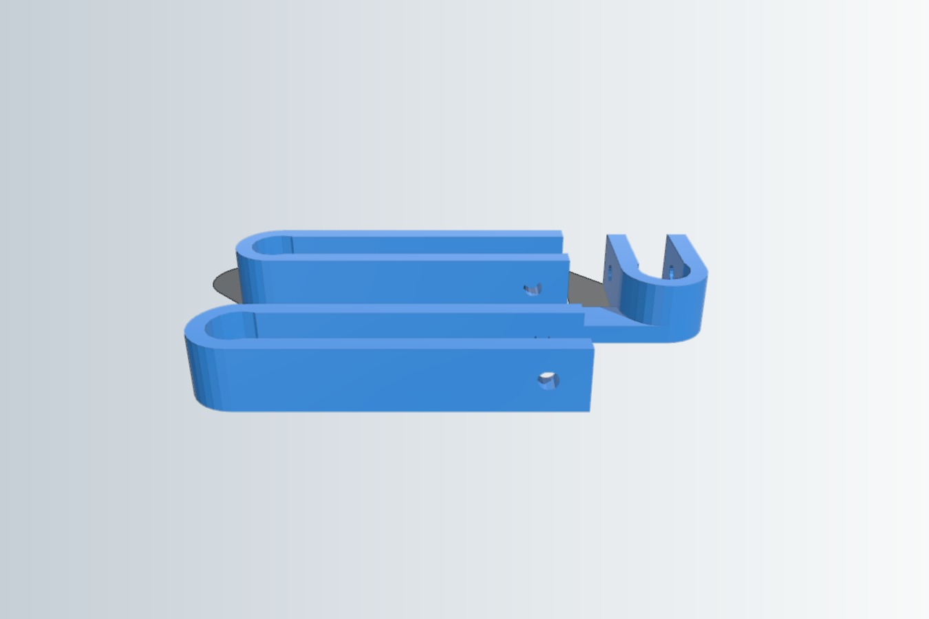 Extended reprappro mendel extruder mounts