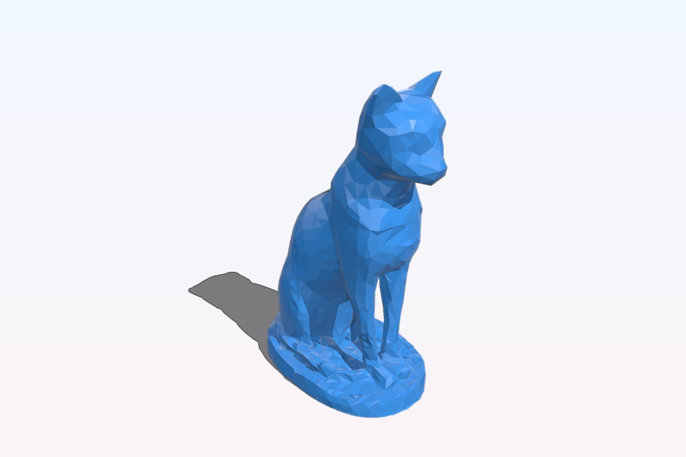 Chat Faible Poly