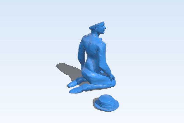 Kneeling Man | 3d print model