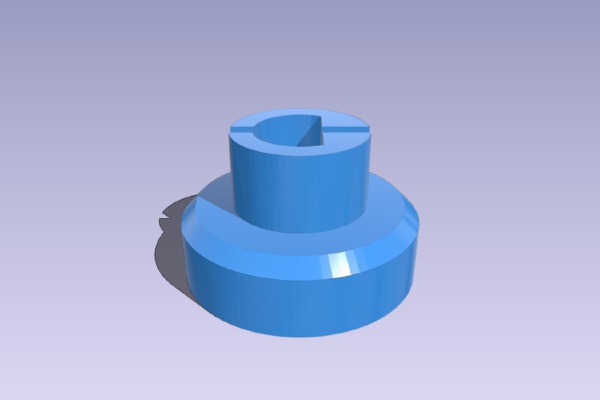 fine tune knob for 6 mm potentiometer | 3d print model