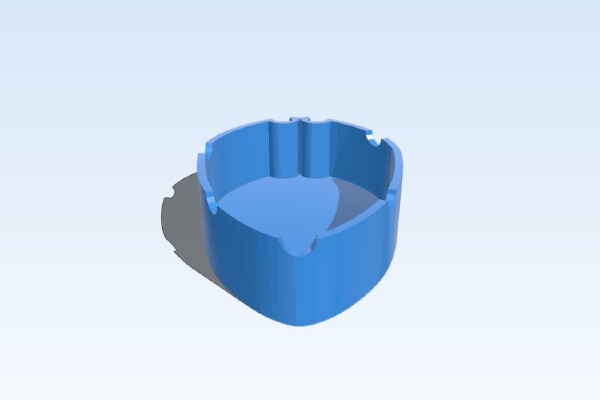 Ashtray from Valencia C.F __ Cenicero del Valencia C.F | 3d print model