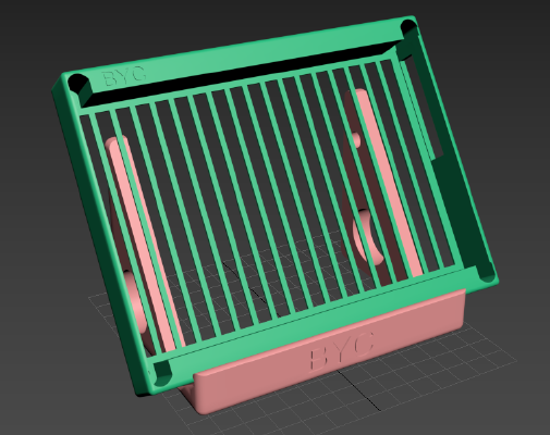 Support pour écran Waveshare 7 Pouces écran Tactile capacitif LCD HDMI 800x480 | 3d print model