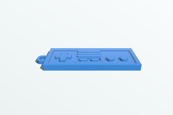 Retro Joypad Keyring | 3d print model