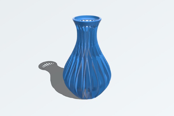 Inter cross spiral flower vase | 3d print model