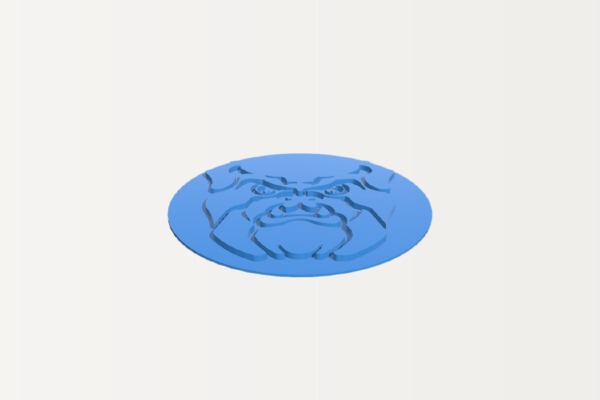 Butler Bulldog Logo (not the same colors) | 3d print model