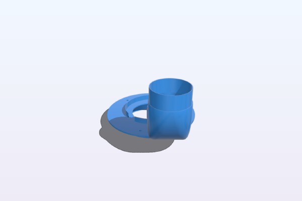 Radial fan exhaust adapter (Type 9733) | 3d print model