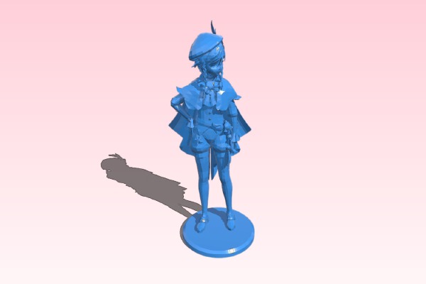 Venti Genshin+Base | 3d print model