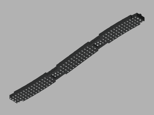Monorail five-brick-ramp | 3d print model