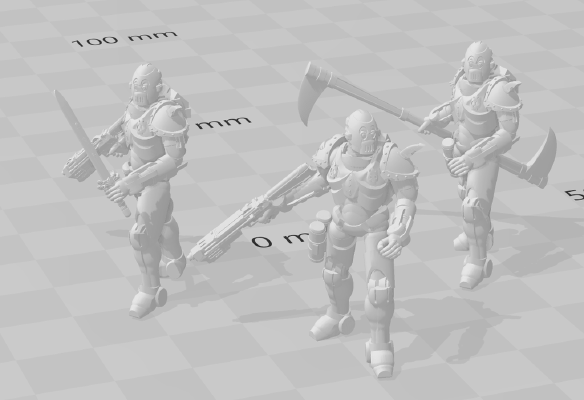 More Space Soldier Dudes | 3d print model