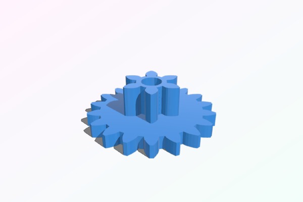 Bicycle bell 20mm gear | 3d print model