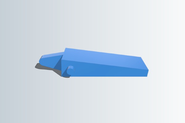 Lego Train Track Switch Lever | 3d print model