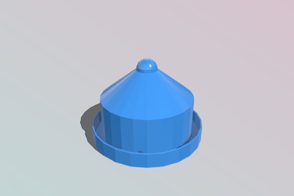 bird water dispenser thingy... | 3d print model