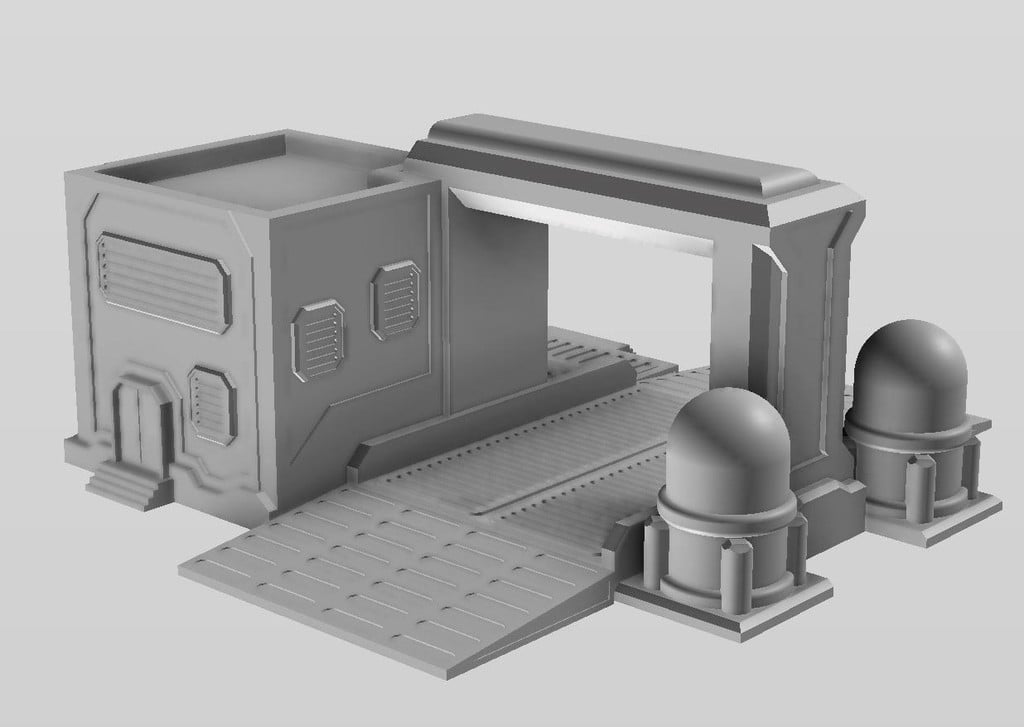 Sci Fi Fueling Station (Terrain for Wargaming)