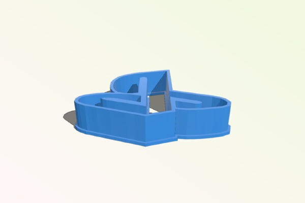PS logo cookie cutter | 3d print model