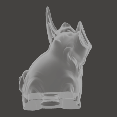 Piggy bank with thicker bottom and screw cap | 3d print model