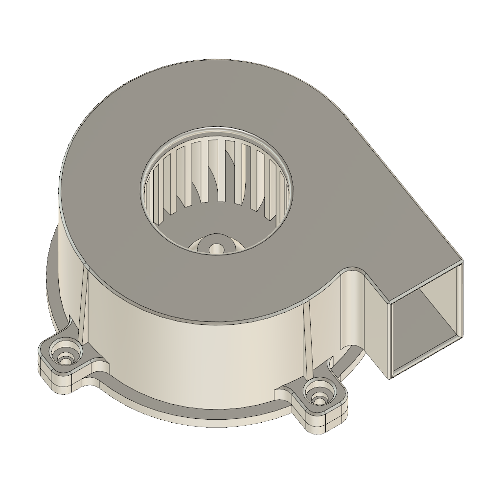 Backcurved centrifugal fan for 540 class motor