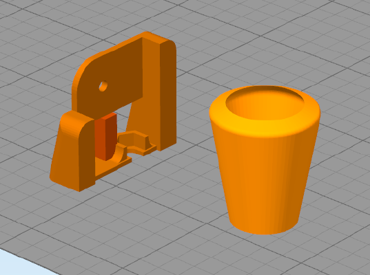 Anet A6 filament guide and dust filter | 3d print model