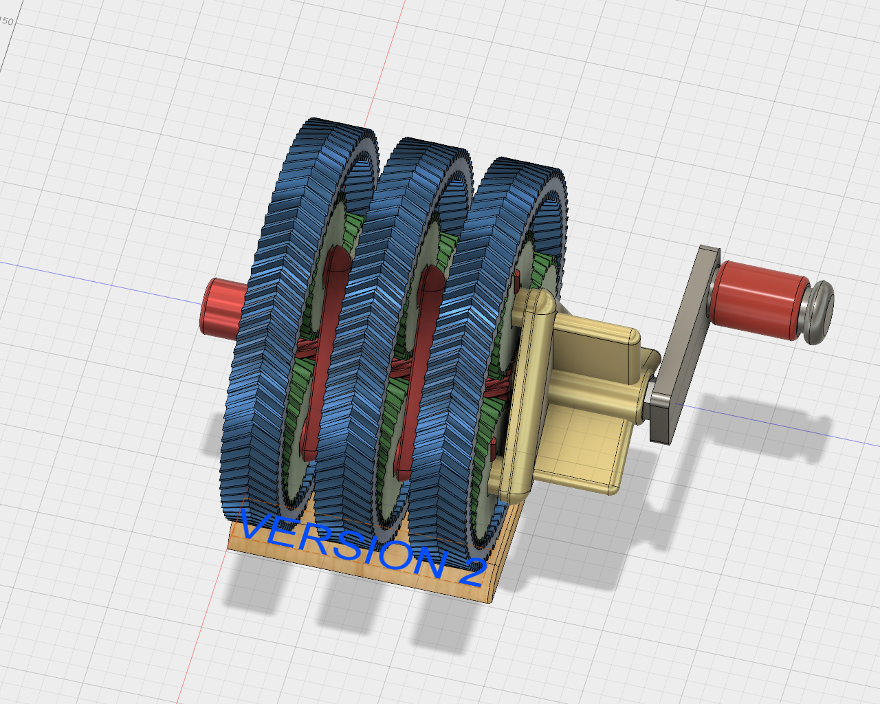 Triple planetary gear 16 32 80