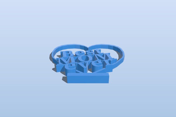 Best Mom ever | 3d print model