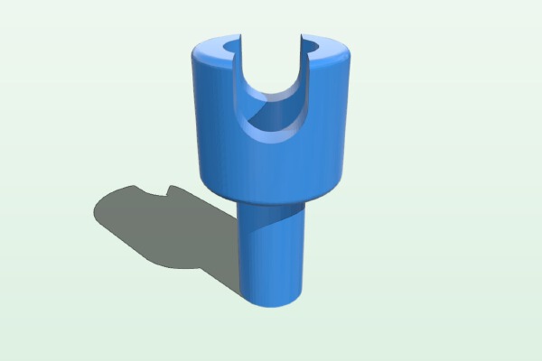Rubber Plane Winder Drill Adapter | 3d print model