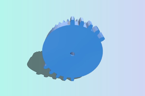 Nerf Stampede Flywheel conversion gear | 3d print model