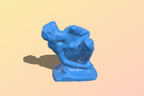 Crouching Woman, Rodin, 3D scan | 3d print model