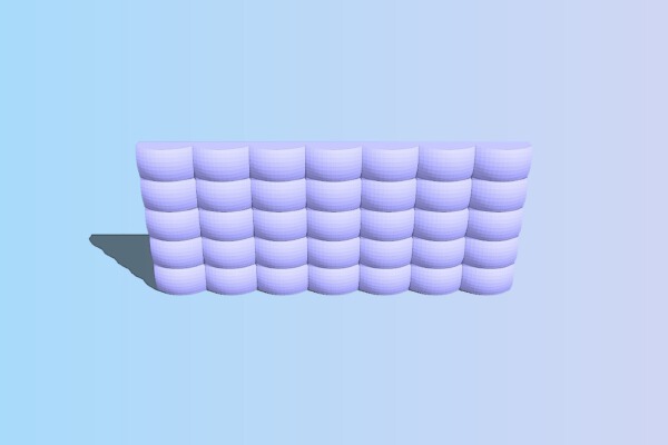 Lens Matrix Customizable | 3d print model