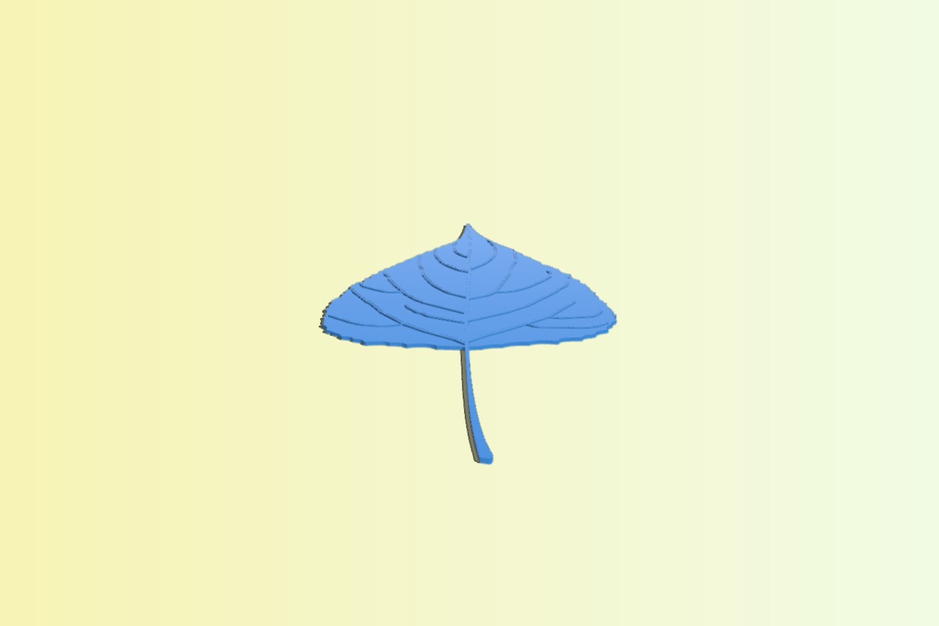 Poplar tree leaf