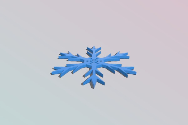 Snow Flake 022 | 3d print model