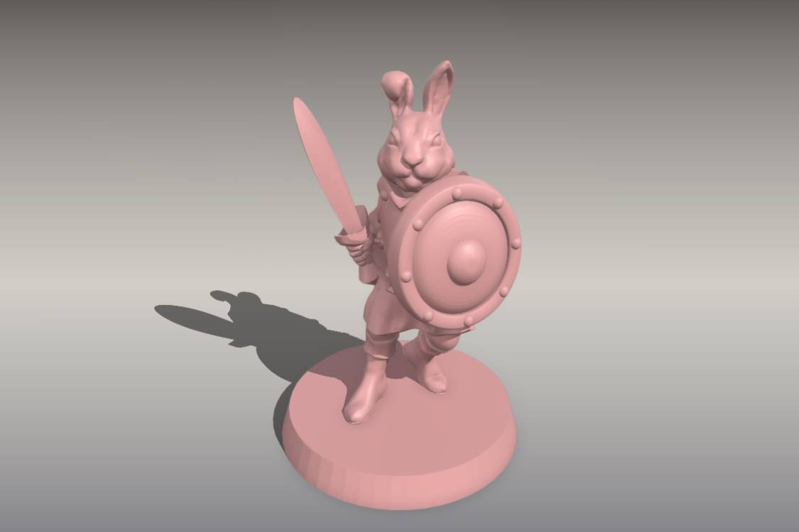 Easter Bunny Warrior | 3d print model